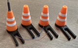 *NEW PRODUCT* Safety Cone Style Street Lights for Carrera D132/D124/Evo Slot Car Tracks