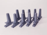 10 Tapered Style Light Post Bases for Scalextric (No street lamp posts included.)