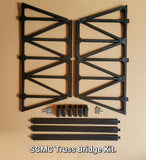 SCMC Truss Bridge Kits - Square or Arched style for Carrera or Scalextric - 2 or 4 lane slot car tracks