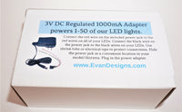 3v 1A Power Adapter for up to 50 Street Lights
