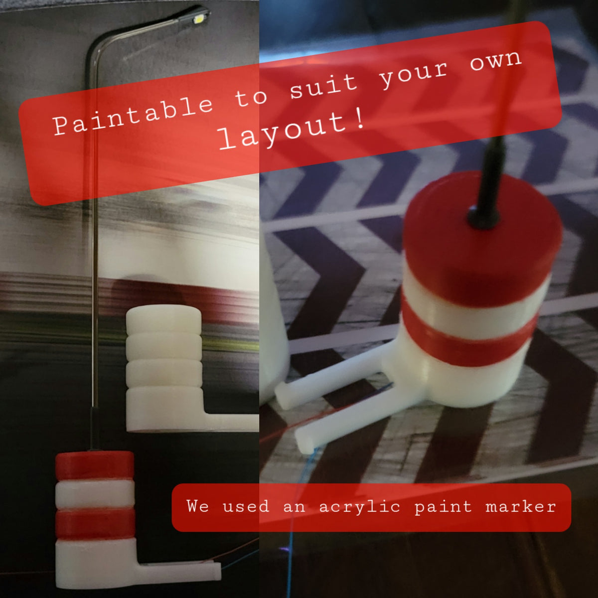 Tire Stack Style Street Light for Carrera D132/124/Evo Tracks Slot