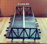 SCMC Truss Bridge Kits - Square or Arched style for Carrera or Scalextric - 2 or 4 lane slot car tracks