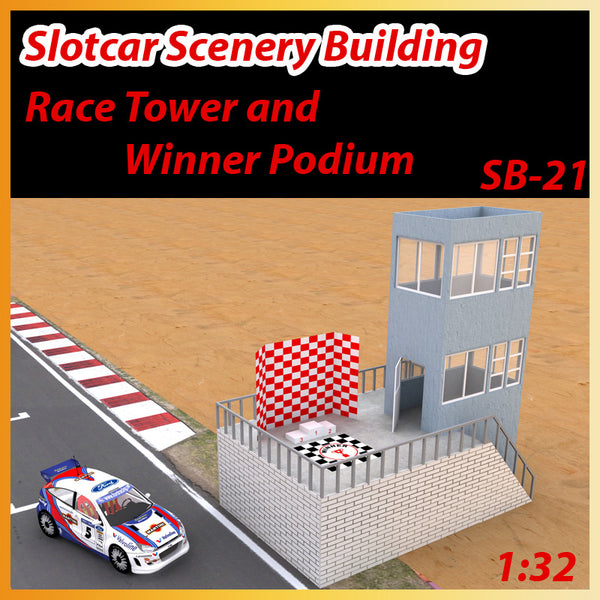 RACE TOWER & WINNER PODIUM