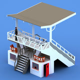 GRANDSTAND WITH TICKET & SHOP STAND